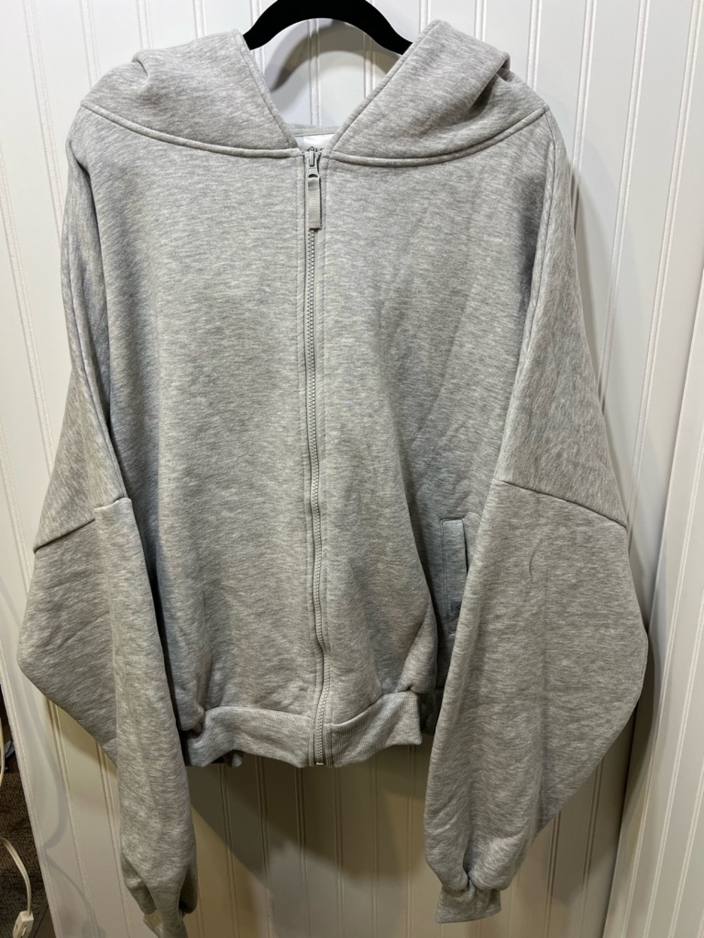 Blogilates Heather Gray Zip-Up Marshmallow Hoodie 3X